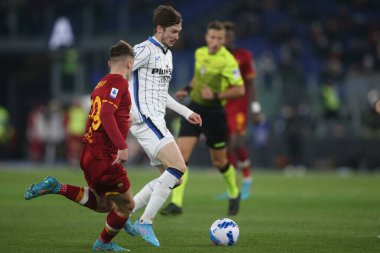 ROME, İtalya - 05.03.2022: MIRANCHUK (ATA) İtalyan Serisi sırasında Roma Olimpiyat Stadyumu 'nda SS AS ROMA - S ATALANTA arasında oynanan futbol maçı