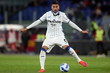 ROME, İtalya - 05.03.2022: İtalyan Serisi sırasında PALOMINO (ATA), Roma Olimpiyat Stadyumu 'nda SS AS ROMA ATALANTA ile ATALANTA arasında oynanan futbol maçı