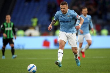 ROME, İtalya - 02.04.2022: CIRO IMMOBILE (LAZIO) İtalyan Serisi sırasında eylem halindeydi.