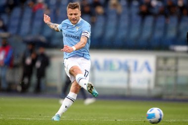 ROME, İtalya - 02.04.2022: CIRO IMMOBILE (LAZIO) İtalyan Serisi sırasında eylem halindeydi.