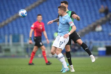 ROME, İtalya - 02.04.2022: CIRO IMMOBILE (LAZIO) İtalyan Serisi sırasında eylem halindeydi.