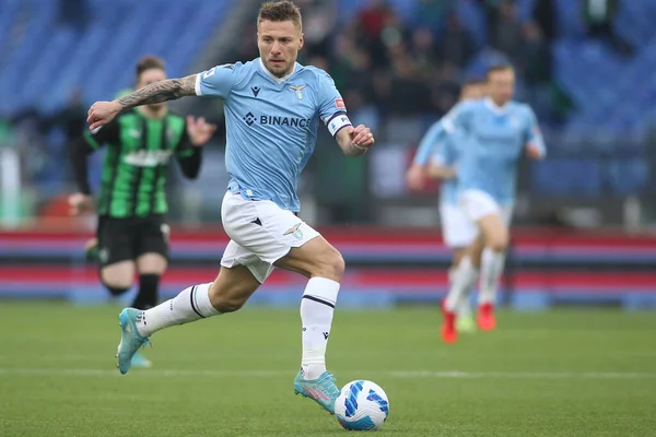 ROME, İtalya - 02.04.2022: CIRO IMMOBILE (LAZIO) İtalyan Serisi sırasında eylem halindeydi.