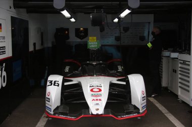 Roma, İtalya - 08.04 2022: ANDRE LOTTATORE (TAG HEVER PORSCHE PORSCHE BÖLÜMÜ E TEAM) ABB BÜYÜK E, FIA World CHAMPIONship 2022 ROME E-PRIX EUR Roma 'da Nisan 2022