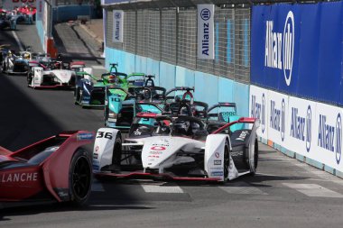 Roma, İtalya - 10.04 2022: Andre Lotterer Porsche Motorsport ABB ForMULA E, FIA World CHAMPIONship 2022 ROME E-PRIX RACE Nisan 2022 'de Roma' da