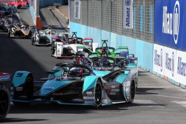 Roma, İtalya - 10.04 2022: Mitch Evans Jaguar TCS Racing ABB ForMULA E, FIA WORLD CHAMPIONSHIP 2022 ROME E-PRIX RACE