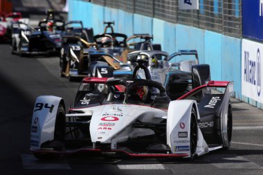 Roma, İtalya - 10.04 2022: Pascal Wehrlein Porsche Motorsport ABB ForMULA E, FIA WORLD CHAMPIONSHIP 2022 ROME E-PRIX RACE