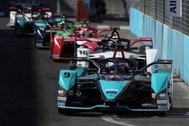 Roma, İtalya - 10.04 2022: Mitch Evans Jaguar TCS Racing ABB ForMULA E, FIA WORLD CHAMPIONSHIP 2022 ROME E-PRIX RACE
