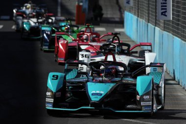 Roma, İtalya - 10.04 2022: Mitch Evans Jaguar TCS Racing ABB ForMULA E, FIA WORLD CHAMPIONSHIP 2022 ROME E-PRIX RACE