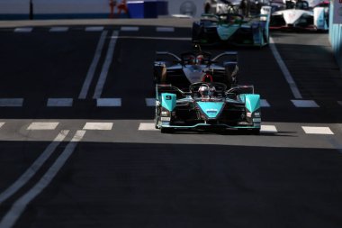 Roma, İtalya - 10.04 2022: Mitch Evans Jaguar TCS Racing ABB ForMULA E, FIA WORLD CHAMPIONSHIP 2022 ROME E-PRIX RACE