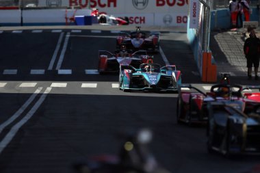 Roma, İtalya - 10.04 2022: Dan Ticktum NIO Formula Takımı ABB eski ABMULA E, FIA DÜNYA CHAMPIONSHIP 2022 ROME E-PRIX RACE EUR Roma 'da Nisan 2022