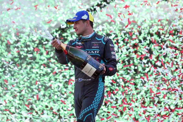 Rome Italië 2022 Mitch Evans Jaguar Tcs Racingduring Viert Overwinning — Stockfoto