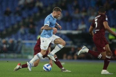 ROME, İtalya - 16.04.2022: CIRO IMMOBILE (LAZIO) İtalyan Serisi sırasında eylem halindedir.