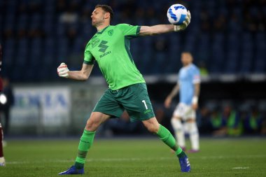 ROME, İtalya - 16.04.2022: BERISHA ETRIT (TOR) İtalyan Serisi 'nde SS LAZIO - TORINO FC arasındaki futbol maçı sırasında Roma Olimpiyat Stadyumu' nda