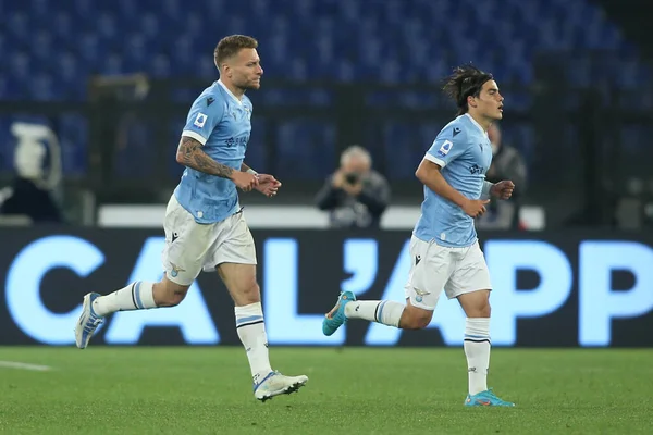 Rome ตาล 2022 Ciro Immobile Lazio Score Goal Celebrate ในการแข — ภาพถ่ายสต็อก