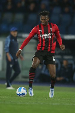 ROME, Italy - 24.04.2022: LEAO (MIL)  in action during the Italian Serie A football match between SS LAZIO VS AC MILAN at Olympic stadium in Rome