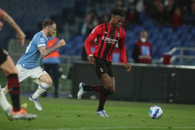 ROME, Italy - 24.04.2022:  LEAO (MIL) in action during the Italian Serie A football match between SS LAZIO VS AC MILAN at Olympic stadium in Rome