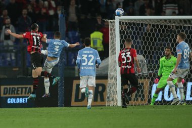 ROME, İtalya - 24.04.2022: IBRAHIMOVIC (MIL) İtalyan Serisi sırasında SS LAZIO - AC MILAN arasında Roma Olimpiyat Stadyumu 'nda oynanan futbol maçı