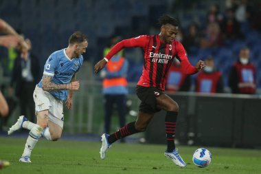 ROME, Italy - 24.04.2022: LEAO (MIL) in action during the Italian Serie A football match between SS LAZIO VS AC MILAN at Olympic stadium in Rome