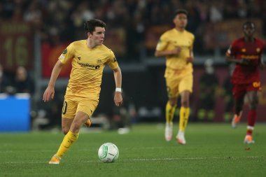 ROME, ITALY - 14.04.2022: H.VETLESEN (BODO) UEFA Konferans Ligi çeyrek final maçı sırasında 14 Nisan 'da Roma Olimpiyat Stadyumu' nda oynanan FK Bodo / Glimt karşılaşmasında.