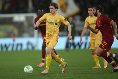 ROME, ITALY - 14.04.2022: UEFA Konferans Ligi çeyrek final maçı sırasında ArNAUTOVIC (BOL) ile FK Bodo / Glimt arasında 14 Nisan 'da Roma Olimpiyat Stadyumu' nda oynanan karşılaşma.