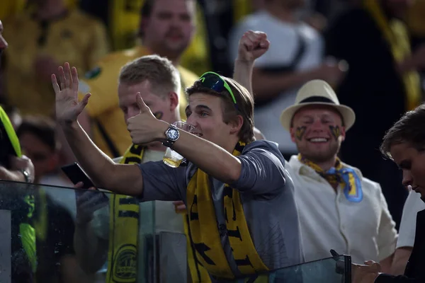 Rome Italy 2022 Bodo Glimt Supporters Stands Uefa Conference League — Fotografia de Stock