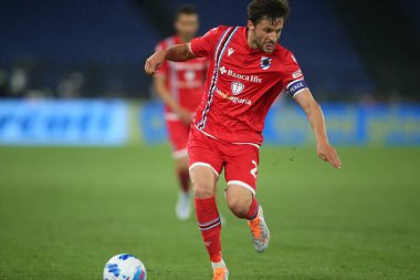 ROME, İtalya - 07.05.2022: İtalya Serisi sırasında BERESZYNSKI (SAMP), Roma Olimpiyat Stadyumu 'nda SS LAZIO-S SAMPDORIA GENOA arasında oynanan futbol karşılaşması sırasında.