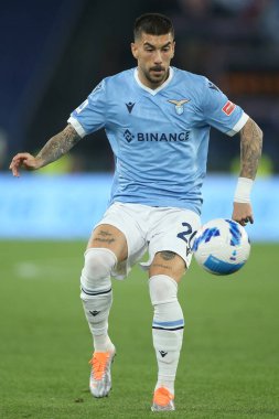 ROME, İtalya - 07.05.2022: ZACCAGNI (LAZIO) İtalyan Serisi sırasında SS LAZIO - SAMPDORIA GENOA arasında Roma Olimpiyat Stadyumu 'nda oynanan futbol karşılaşması.