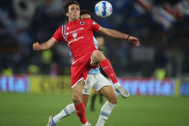 ROME, Italy - 07.05.2022: AUGELLO (SAMP) in action during the Italian Serie A football match between SS LAZIO VS SAMPDORIA GENOA  at Olympic stadium in Rome.
