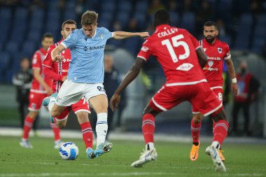 ROME, İtalya - 07.05.2022: BASIC (LAZ) İtalyan Serisi sırasında SS LAZIO - SAMPDORIA GENOA arasında Roma Olimpiyat Stadyumu 'nda oynanan futbol maçı.