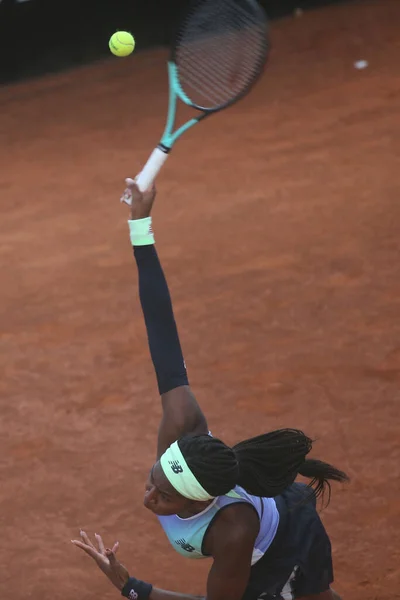 Rom Italien Mai Gauff Coco Aus Den Usa Spielt Eine — Stockfoto