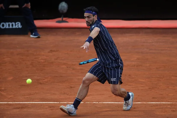 Rome Italy May Fognini Italy Plays Forehand Thiem Aut Single — 스톡 사진