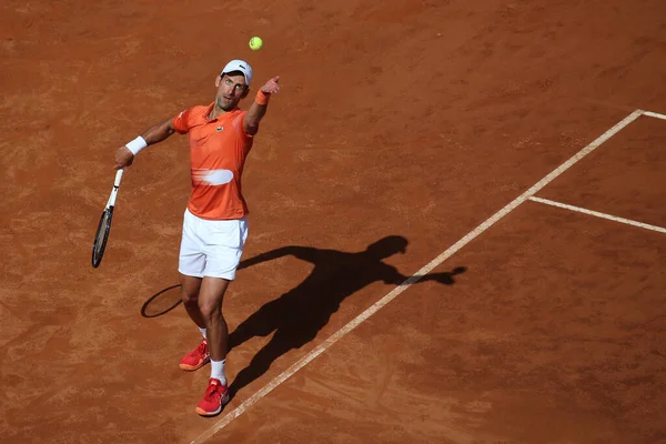 Řím Itálie 2022 Nolan Djokovic Srb Hrají Proti Karatsev Rus — Stock fotografie