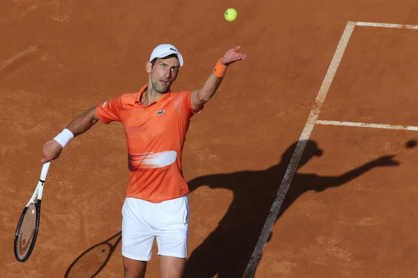 Rome Olaszország 2022 Nolan Djokovic Srb Játszadozik Karatsev Rus Ellen — Stock Fotó