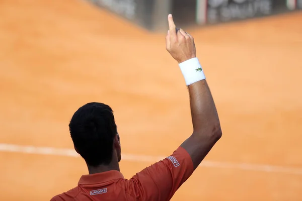 Roma Italia 2022 Novak Djokovic Gana Trofeo Partido Final Contra — Foto de Stock