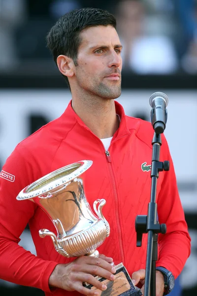 Rome Italie 2022 Cérémonie Remise Des Prix Pour Novak Djokovic — Photo