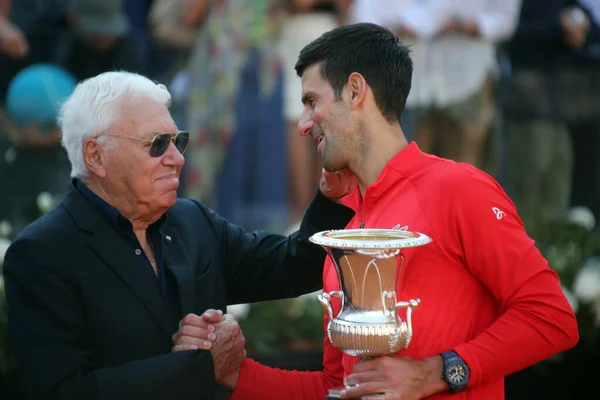 Rome Italie 2022 Cérémonie Remise Des Prix Pour Novak Djokovic — Photo