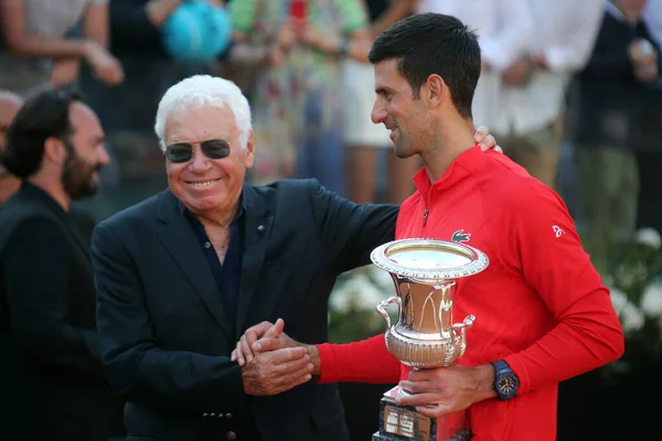 Rome Italy 2022 Novak Djokovic Için Ödül Töreni Mayıs 2022 — Stok fotoğraf
