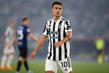 ROME, İtalya - 11.05.2022: FC JUVENTUS TURIN 'e karşı FC INTERNAZIONALE MILAN' ın Roma 'daki Olimpiyat Stadyumu' nda oynanan İtalya Kupası Finali 2022 Kupası 'nda eylem halindedir.