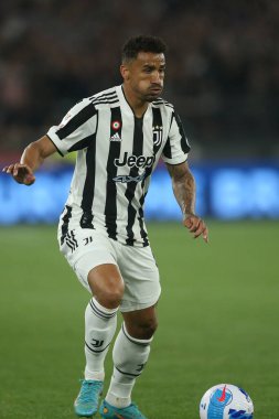 ROME, İtalya - 11.05.2022: FC JUVENTUS TURIN 'e karşı FC INTERNAZIONALE MILAN' ın Roma 'daki Olimpiyat Stadyumu' nda oynanan İtalya Kupası Finali 2022 Kupası 'nda eylem halindedir.