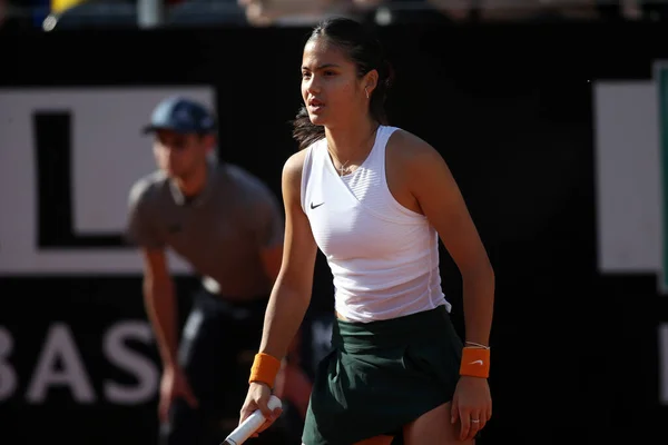 Rome Italy 2022 Raducanu Gbr Гра Проти Andreescu Canada Під — стокове фото