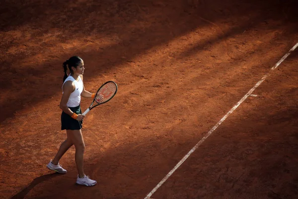 Rome Italy 2022 Raducanu Gbr Play Game Andreescu Canada Single — Fotografia de Stock