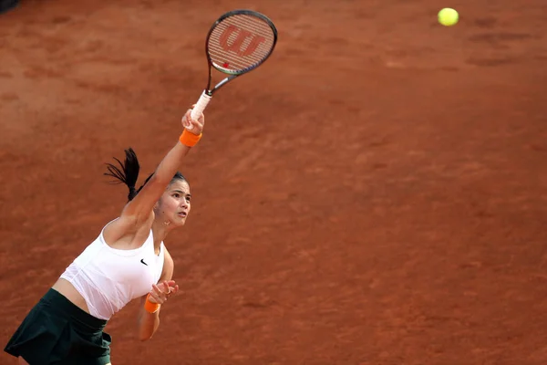 Rome Olaszország 2022 Raducanu Gbr Andreescu Canada Ellen Játszik Internazionali — Stock Fotó