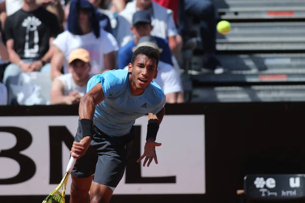 Rome Italy 2022 Giron Usa Play Game Auger Aliassime Can — Stock Photo, Image