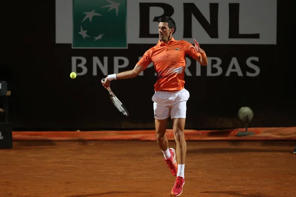 Rome Italy 2022 Novak Djokovic Srb Play Game Casper Ruud — Stock Photo, Image