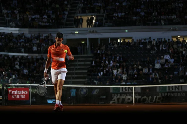 Rome Italië 2022 Novak Djokovic Srb Speelt Wedstrijd Tegen Casper — Stockfoto