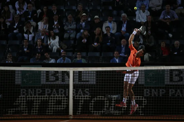 Rome Italy 2022 Novak Djokovic Srb Play Game Casper Ruud — Stock Photo, Image