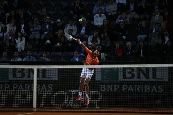 Řím Itálie 2022 Novak Djokovic Srb Hrají Proti Casper Rud — Stock fotografie