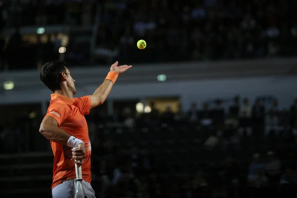 Rome Olaszország 2022 Május Novak Djokovic Srb Játszik Casper Rud — Stock Fotó