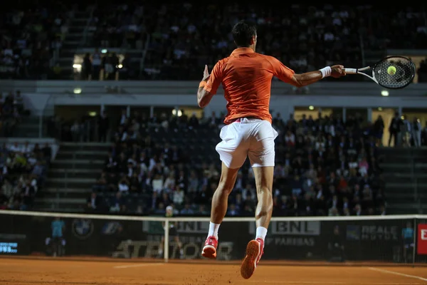 Рим Италия 2022 Novak Djokovic Srb Играть Игру Против Casper — стоковое фото