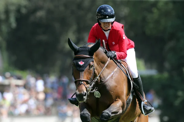 Rome Italie 2022 Amy Millar Can Ride Truman Piazza Siena — Photo